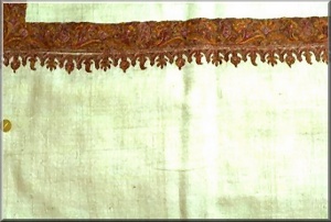white embroided shawl